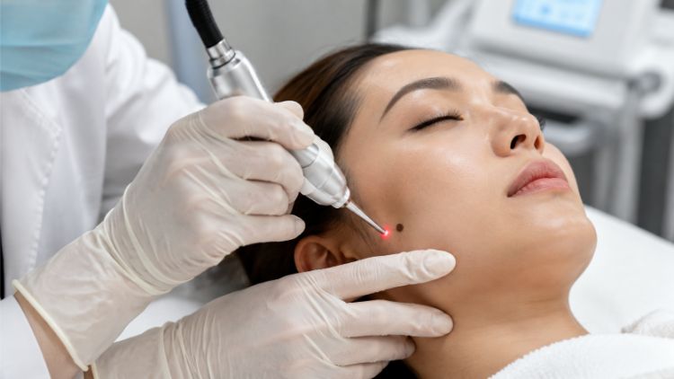Laser và phương pháp phá hủy chỉ phù hợp với nốt ruồi lành tính đã được đánh giá