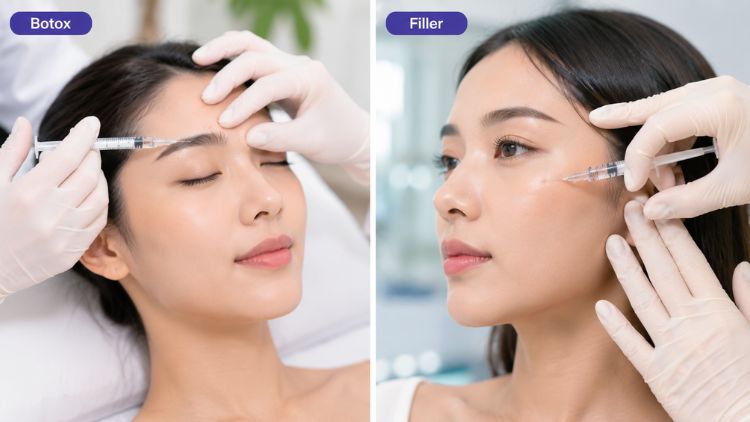 Botox hoặc filler phù hợp với một số nếp nhăn, rãnh hoặc mất thể tích nhất định
