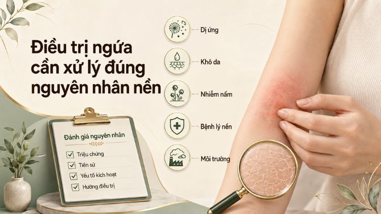 Điều trị ngứa cần xử lý đúng nguyên nhân nền