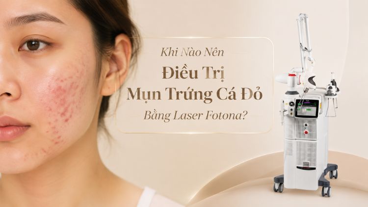 Điều trị mụn trứng cá đỏ bằng laser fotona