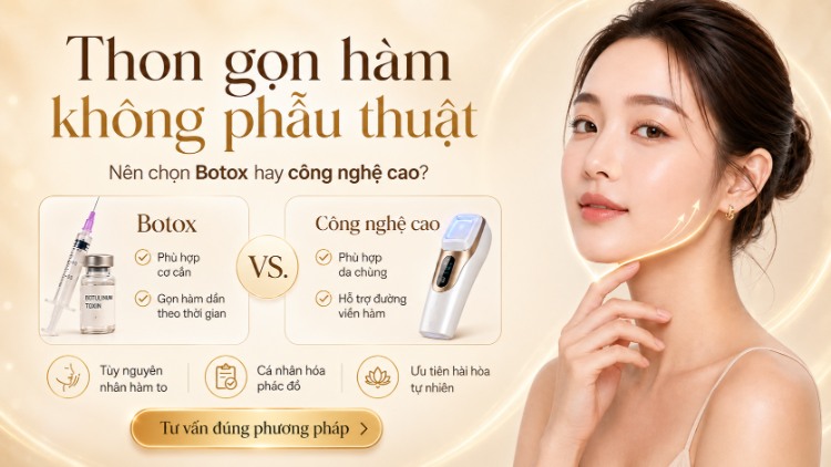Thon gọn hàm không phẫu thuật