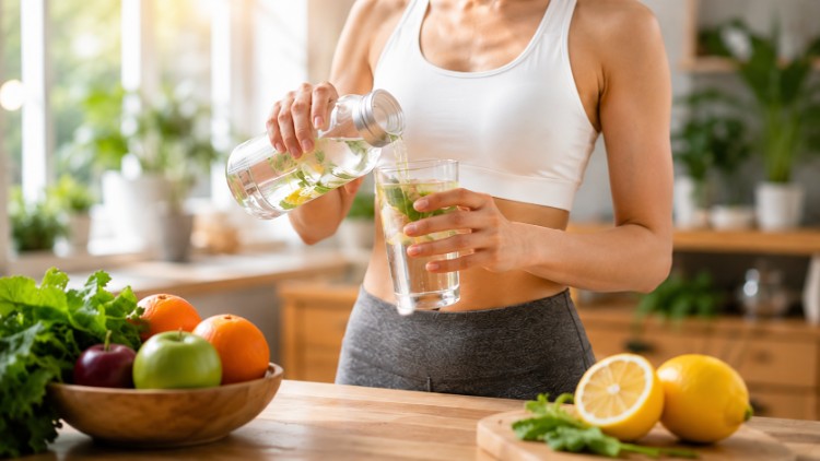 Uống đủ nước mỗi ngày là thói quen hỗ trợ giảm mỡ toàn thân hiệu quả