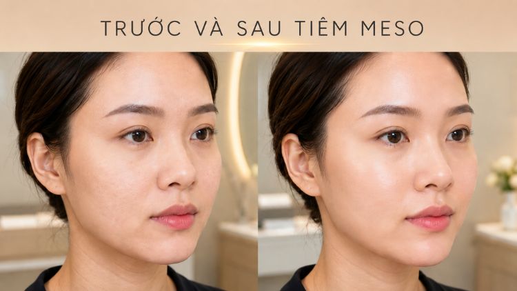 Trước và sau tiêm Meso