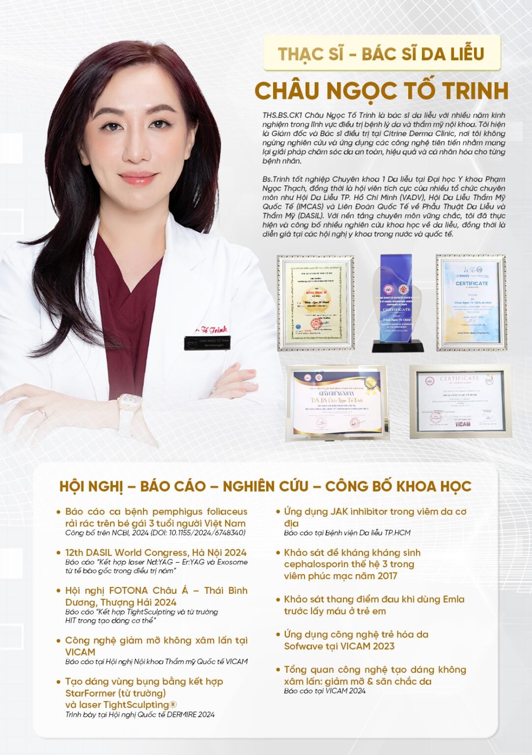 Bác sĩ Châu Ngọc Tố Trinh