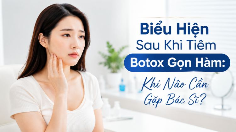 Biểu hiện sau khi tiêm botox gọn hàm