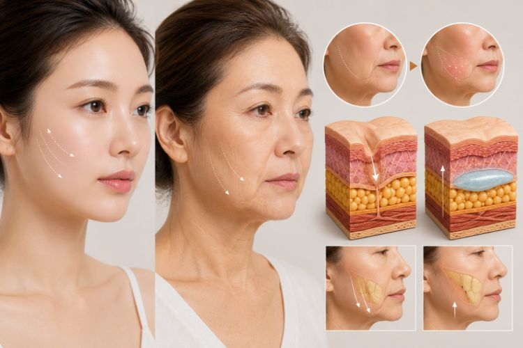 Filler không phải lúc nào cũng phù hợp khi vấn đề chính là da chùng hoặc mô mềm sa trễ