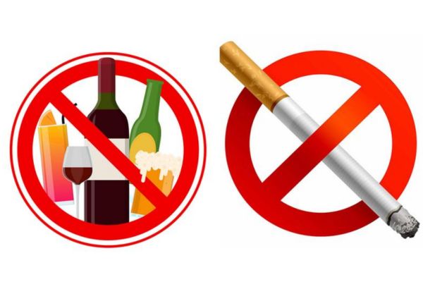 Sau tiêm filler, tránh rượu bia và thuốc lá để không kéo dài sưng viêm, bầm tím
