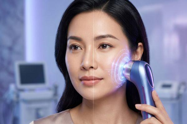 Máy RF nâng cơ mặt: Bí quyết xóa nhăn và săn chắc da