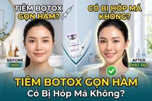 Tiêm botox gọn hàm có bị hóp má không