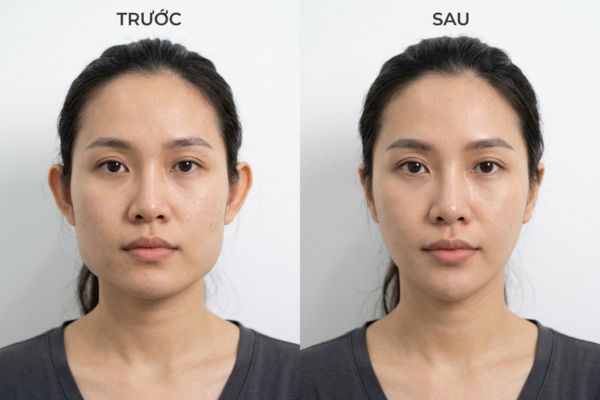 Tiêm botox gọn hàm giúp cơ hàm nhỏ lại và mặt thon gọn hơn