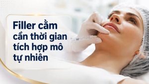 Filler cằm cần thời gian tích hợp mô tự nhiên