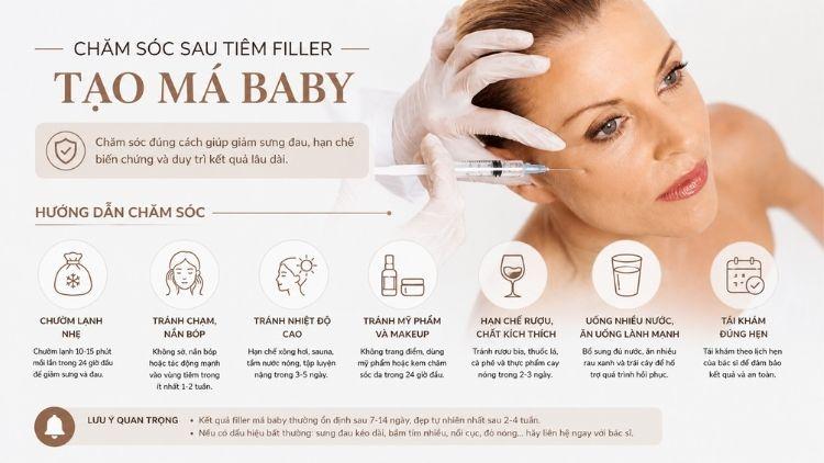 Chăm sóc đúng cách giúp filler má ổn định tự nhiên hơn