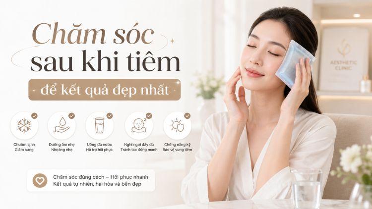 Cách chăm sóc da đúng cách sau khi tiêm filler vùng thái dương