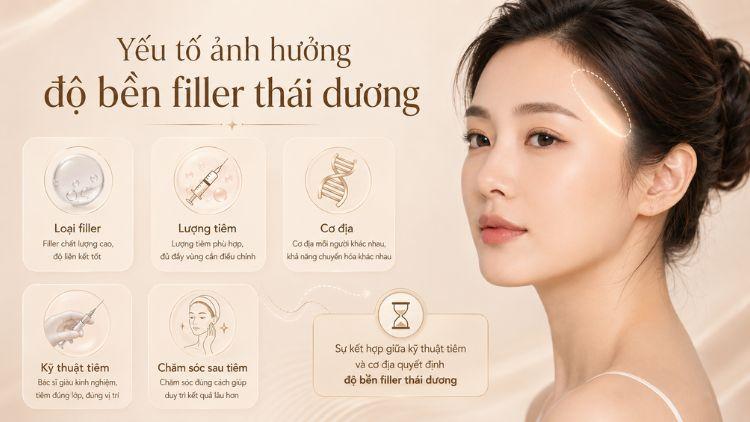 Kỹ thuật tiêm và cơ địa ảnh hưởng độ bền filler thái dương