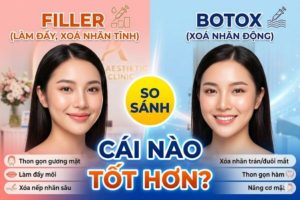 tiêm filler và botox cái nào tốt hơn