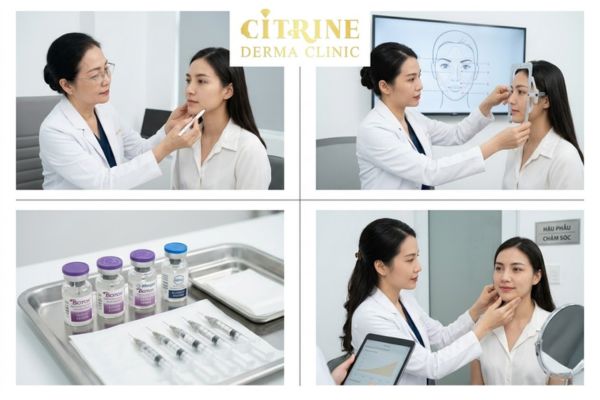 Tiêm botox gọn hàm an toàn tại Citrine Derma Clinic