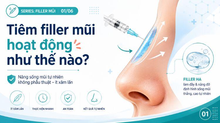 Filler HA thường được dùng để nâng nhẹ sống mũi và chỉnh đường nét vùng mũi