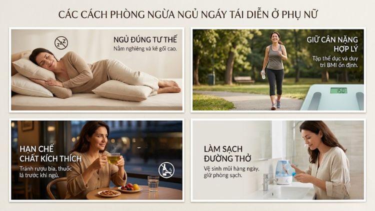 Duy trì thói quen tốt để hạn chế ngủ ngáy