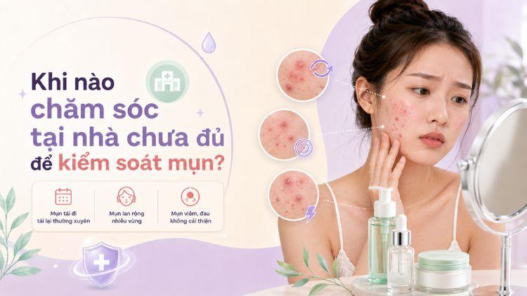 Mụn tái phát nhiều lần cần bác sĩ đánh giá