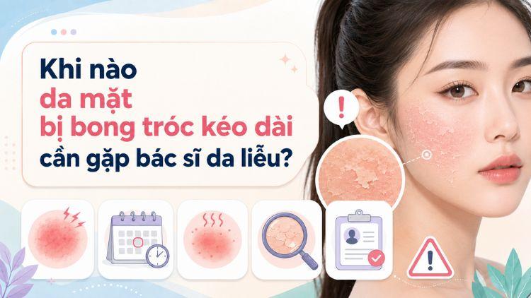 Dấu hiệu da bong tróc cần được bác sĩ đánh giá