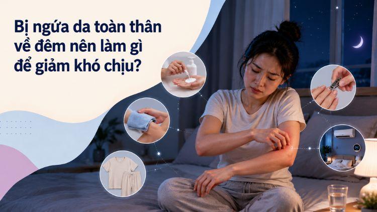 Các biện pháp giảm ngứa da toàn thân khi ngủ