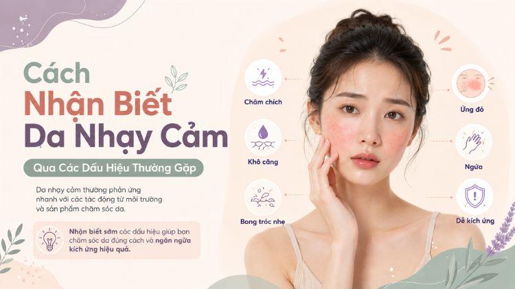 Các dấu hiệu thường gặp của một làn da nhạy cảm