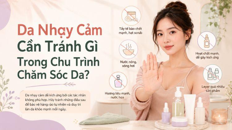 Những thói quen dễ làm da nhạy cảm hơn
