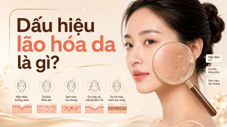 Da giảm độ đàn hồi và xuất hiện dấu hiệu tuổi tác
