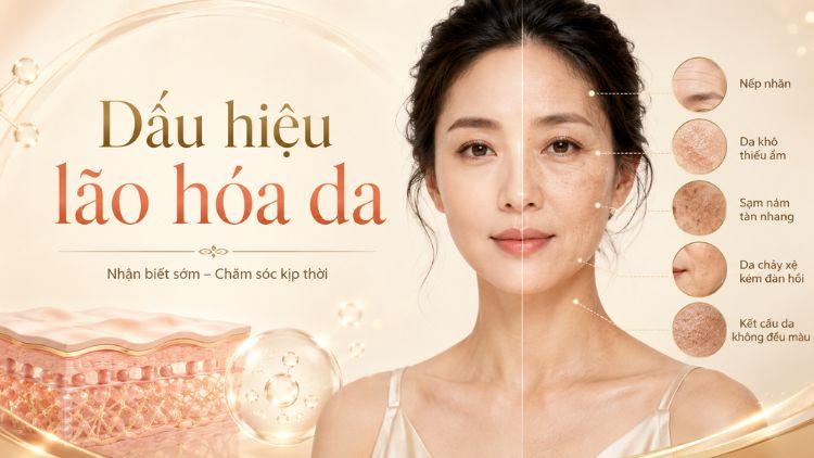 dấu hiệu lão hóa da