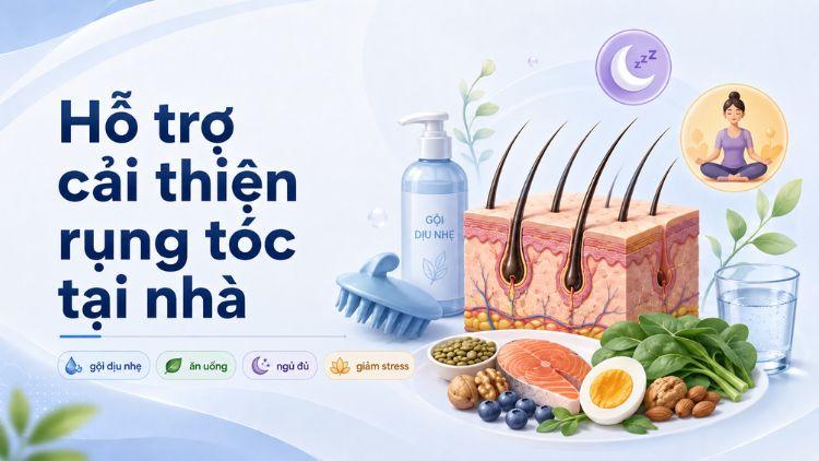 Chăm sóc tóc đúng cách giúp hỗ trợ quá trình phục hồi