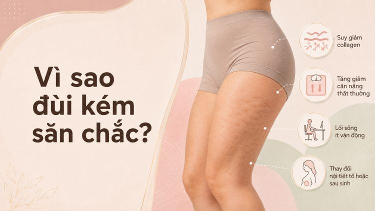 Các nguyên nhân phổ biến khiến vùng đùi mất săn chắc