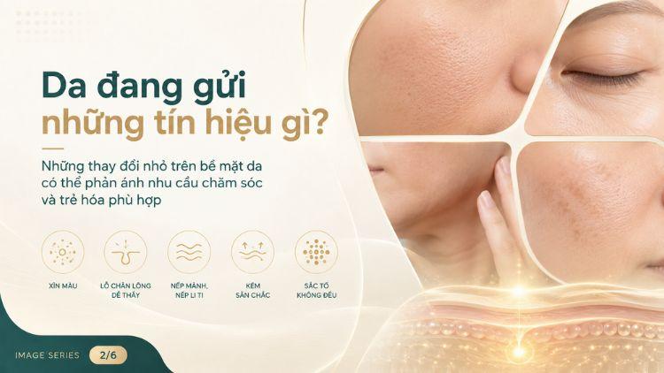 Những dấu hiệu da đang cần được xử lý