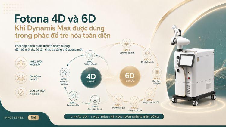 Phác đồ Fotona 4D và 6D trẻ hóa đa tầng