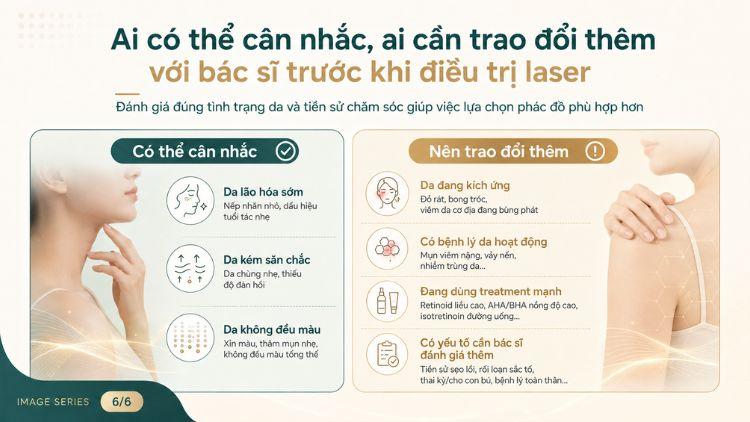 Đánh giá nền da giúp lựa chọn điều trị phù hợp
