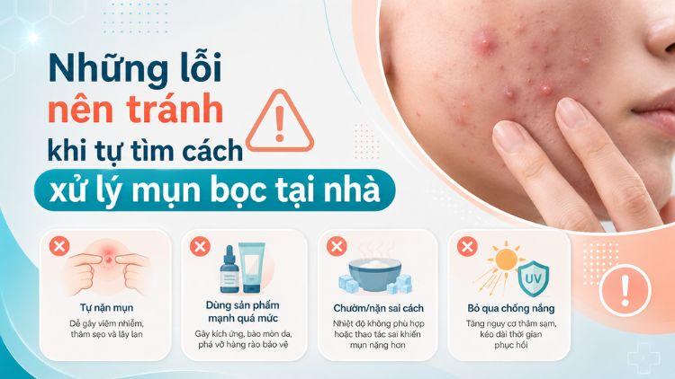 Sai lầm thường gặp khiến mụn viêm nặng hơn