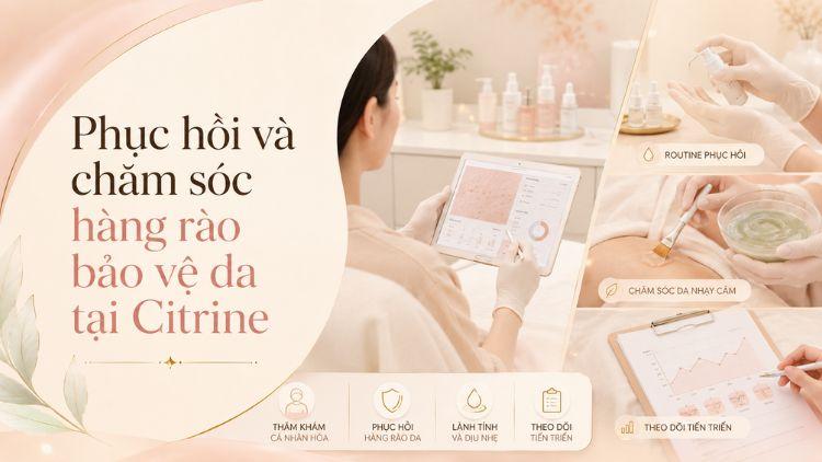 Bác sĩ Citrine cá nhân hóa hướng phục hồi da