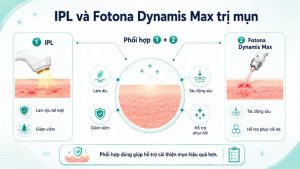 IPL và Fotona Dynamis Max trị mụn