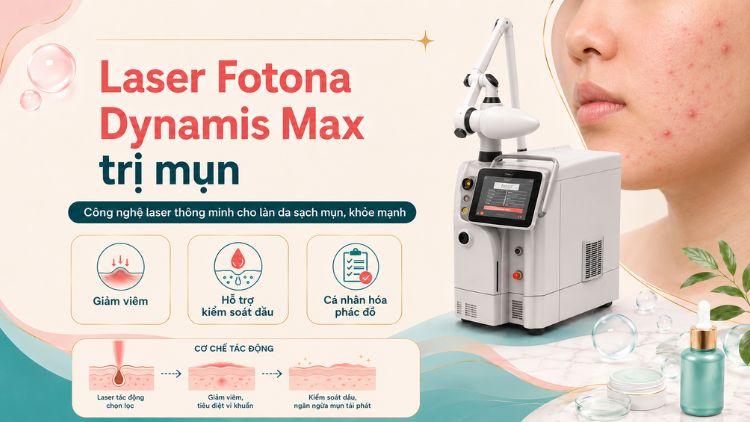 laser Fotona Dynamis Max trị mụn