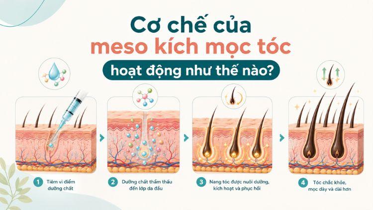 Hoạt chất được đưa đến vùng nang tóc suy yếu