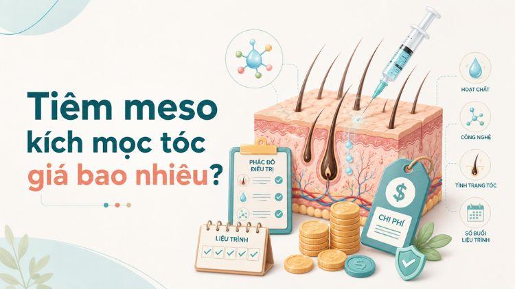 Chi phí meso phụ thuộc tình trạng tóc và liệu trình