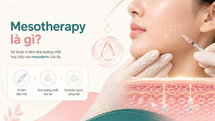 Kỹ thuật mesotherapy đưa hoạt chất vào lớp trung bì