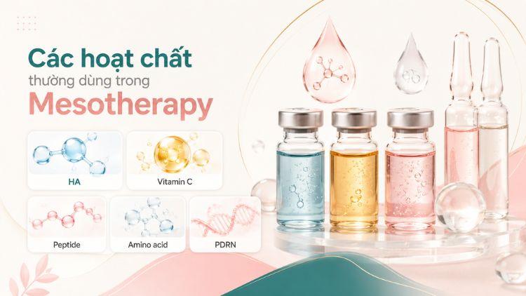 Nhóm hoạt chất meso được lựa chọn theo nền da