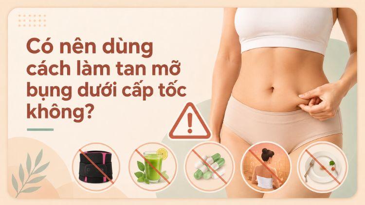 Các phương pháp giảm mỡ cấp tốc thường thiếu bền vững