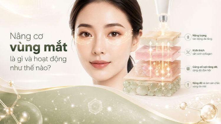 Công nghệ nâng cơ hỗ trợ cải thiện độ săn chắc quanh mắt