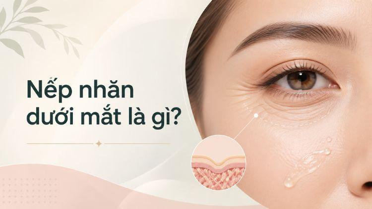 Nếp nhăn mảnh xuất hiện phổ biến ở vùng mí dưới
