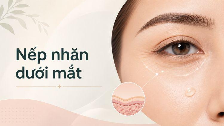 nếp nhăn dưới mắt