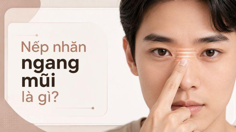 Minh họa bunny lines xuất hiện khi cười và nhăn mũi