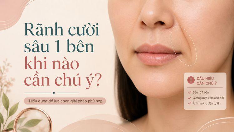 Rãnh cười lệch một bên cần được đánh giá kỹ