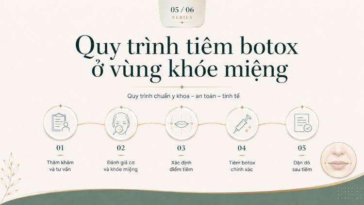 Quy trình tiêm botox khóe miệng theo từng bước thăm khám