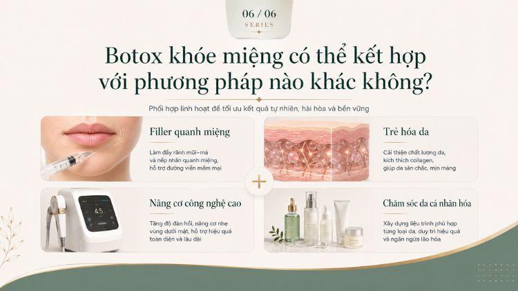 Botox có thể kết hợp filler vùng quanh khóe miệng
